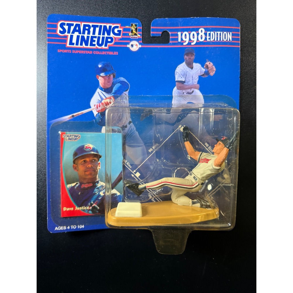 Kenner Starting Lineup 1998 Dave Justice Cleveland Indians Figure with Card NEW